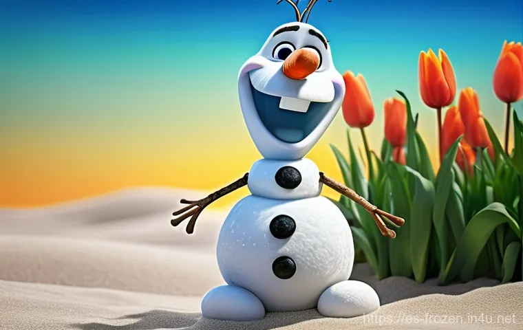 겨울왕국 속 상징적 이미지 분석 - **Anna's Unwavering Hope and Courageous Journey**
    A vibrant and dynamic illustration depicting P...